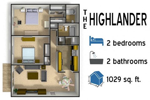 a room with a floor plan and a description of it